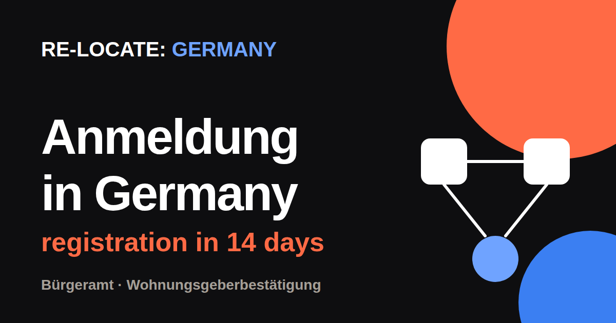 Anmeldung: registering your address