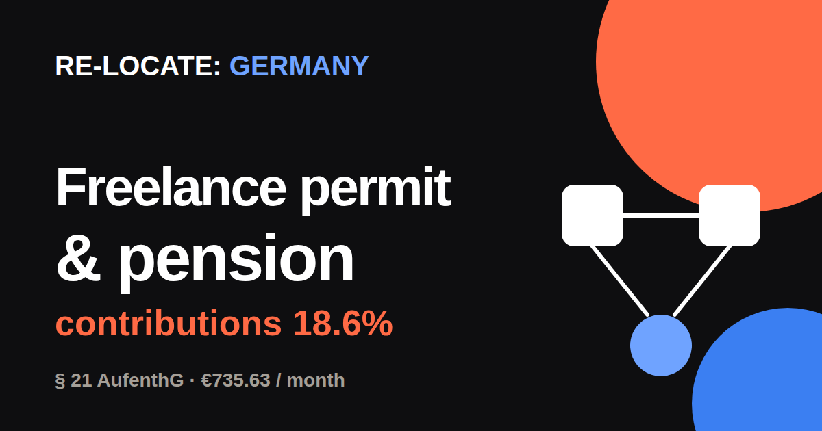 Freelance residence permit and pension contributions: why you shouldn't delay a § 21 application