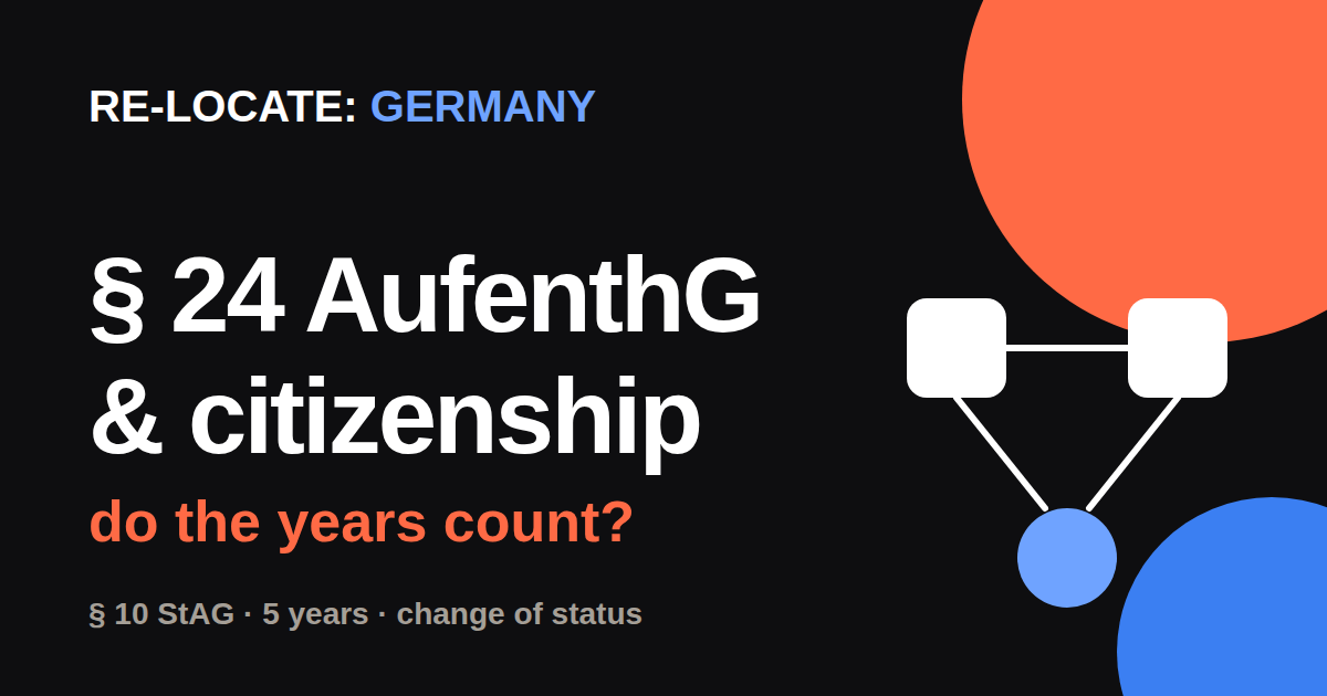 § 24 AufenthG and German citizenship: do years under temporary protection count?